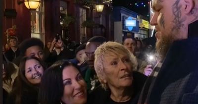 BBC EastEnders fans left emotional as they witness Shirley Carter star burst into tears after being serenaded