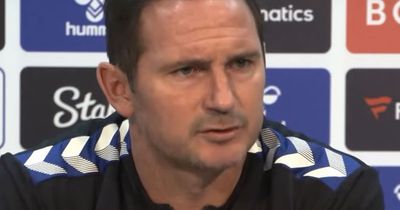 Frank Lampard has spoken to Everton players after Yerry Mina and Anthony Gordon stopped on way out of Goodison Park