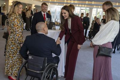Louis ‘mad about rugby’, Kate reveals as she meets wheelchair World Cup winners