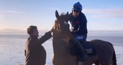 Love Island star posts video riding horses in the sea with a stunning Welsh backdrop