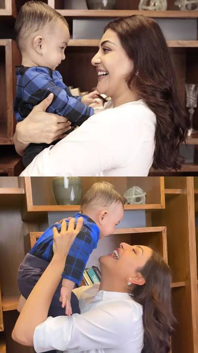 10 cute pics of Kajal Aggarwal’s rarely seen 9-months-old son