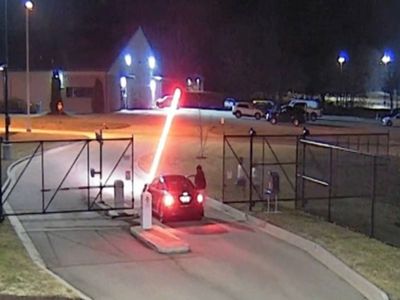 Manhunt underway after five men escape from jail in stolen car