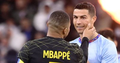 Kylian Mbappe's moment with Cristiano Ronaldo spotted after divisive Lionel Messi comments