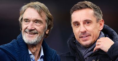 Gary Neville makes his feelings clear on Sir Jim Ratcliffe's Man Utd takeover bid