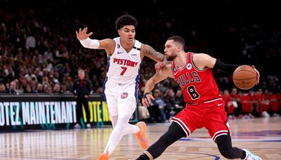 Bulls feel at home in Paris with 126-108 win over the Pistons