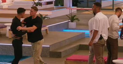 Love Island fans open-mouthed as boys almost come to blows in huge villa argument