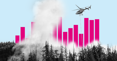 How many wildfires occur in the US?