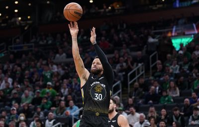 Warriors’ Steph Curry drills incredible half-court buzzer beater before halftime vs. Celtics