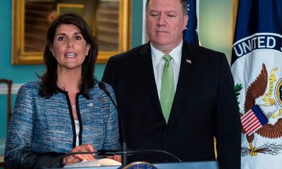 Nikki Haley accuses Pompeo of ‘lies and gossip to sell book’ after vice-president plot claim