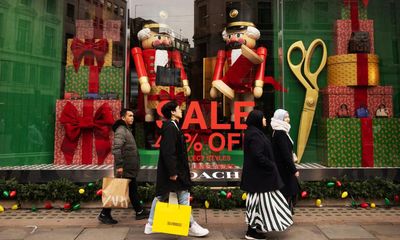 Retail sales in Great Britain fall as shoppers rein in festive spending