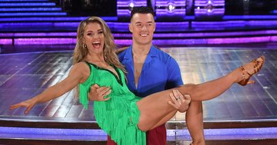 Helen Skelton beams in the arms of new Strictly partner Kai Widdrington after Gorka Marquez message