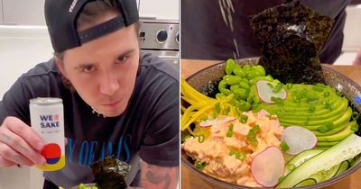 Brooklyn Beckham whips up a poke bowl in new cooking tutorial a day after stylist stint