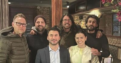 Foo Fighters' David Grohl and Nate Mendel enjoy dinner at popular Dublin restaurant Rosa Madre