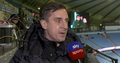 Gary Neville's prediction for Arsenal vs Man Utd as "massive blow" admission made