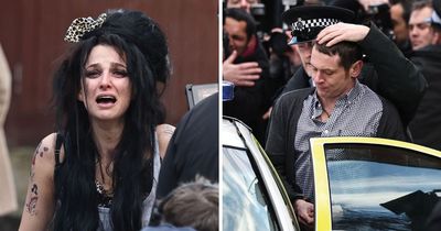 Amy Winehouse's biopic sees 'Blake' arrested in scenes filmed outside her old flat