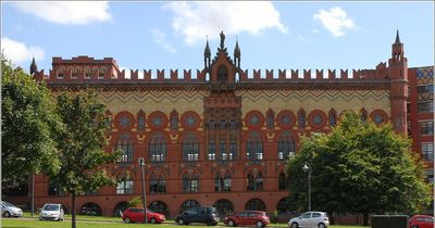 The Glasgow Green factory peculiarly built to resemble a Venetian palace
