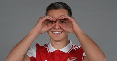 Leandro Trossard explains 'goggles' goal celebration ahead of Arsenal debut against Man Utd