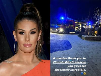 ‘Every cloud’: Rebekah Vardy thanks firefighters after blaze destroys home gym