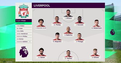 Liverpool vs Chelsea simulated to get a score prediction for Premier League clash