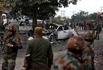 Six injured in Jammu blasts before India opposition leader Gandhi arrives