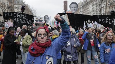 French youth hold rallies in Paris against government pension reform