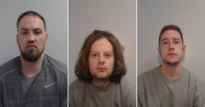 Man punched masked machete thugs after finding them in his living room as he tried to protect young daughter