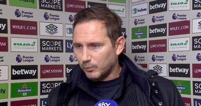Frank Lampard responds as Everton chiefs refuse to rule out sack after latest defeat