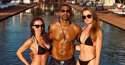 Boxer David Haye addresses dating rumours he is in a 'throuple' with Una Healy