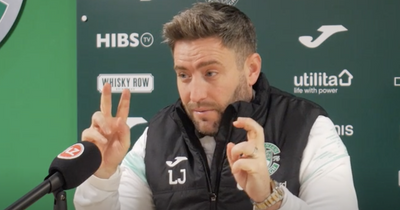 Lee Johnson claims Hibs forward line is 'best in the league' outside of Celtic and Rangers