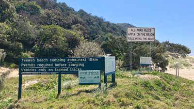 Search for man swept away in waters off Teewah Beach near Noosa