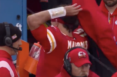 Patrick Mahomes threw his coat moments after telling Andy Reid, ‘I’m good’ following painful injury