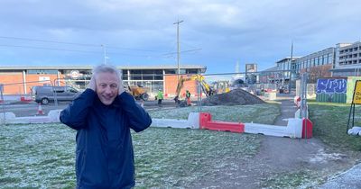 Edinburgh local 'can't work from home' due to noise from tram work diggers