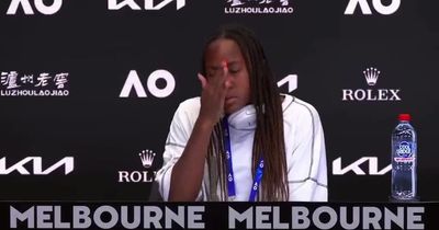 Coco Gauff breaks down in tears after Australian Open loss to Jelena Ostapenko