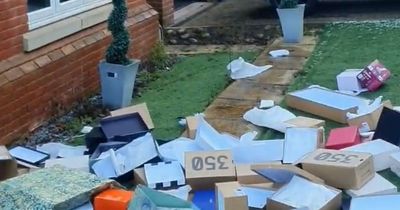 Ex-Aberdeen player lobs belongings of 'cheating ex' from window in online video