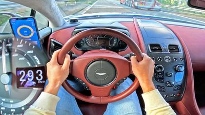 Decade-Old Aston Martin Vanquish Nearly Hits Top Speed On Autobahn