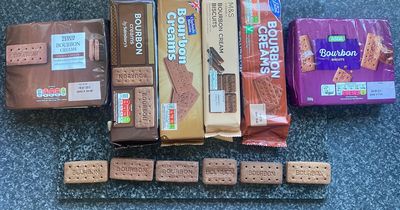 I tried bourbon biscuits from Tesco, Sainsbury's, Morrisons, M&S, Aldi and Asda - and one was like eating a house brick