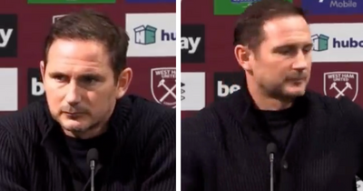 Frank Lampard refuses to answer Anthony Gordon to Newcastle question before abrupt interview exit