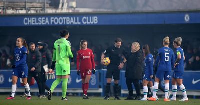 Chelsea vs Liverpool WSL clash abandoned after just five minutes