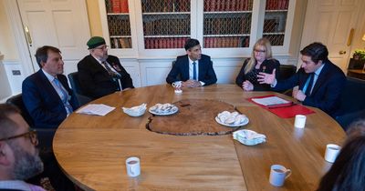 'War hero' pictured at veterans' meeting with Rishi Sunak exposed as a fake