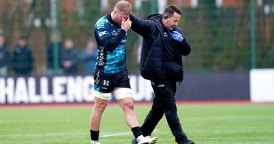 Ross Moriarty's miserable week ends with him being forced off the field with worrying injury early in big European tie