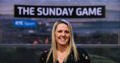 Des Cahill among the first to congratulate Jacqui Hurley as she is announced as new Sunday Game host