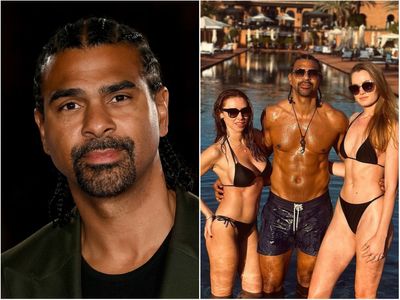 David Haye responds to rumours he’s in a ‘throuple’ with Una Healy and girlfriend Sian Osborne