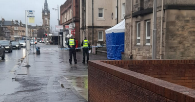 Man dies suddenly at Renfrew home as police cordon off area with blue tent