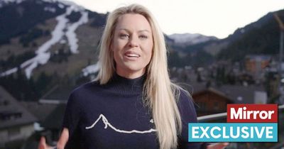 BBC Ski Sunday host Chemmy Alcott caught again plugging clothing range on screen
