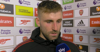 Luke Shaw details Manchester United dressing room mood after Arsenal defeat