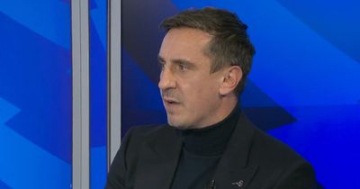 Gary Neville warned Man Utd of "big problem" moments before Bukayo Saka suckerpunch