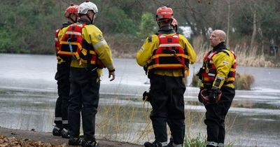 Man taken to hospital after rescuing dog from icy lake