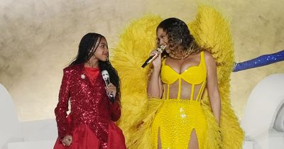 Beyoncé joins forces with daughter Blue Ivy, 11, as they perform private concert