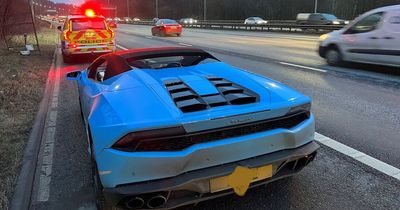 Police seize £170k Lamborghini after catching driver with no insurance on motorway