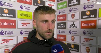 Luke Shaw makes honest Arsenal admission after Man Utd's title hopes dented